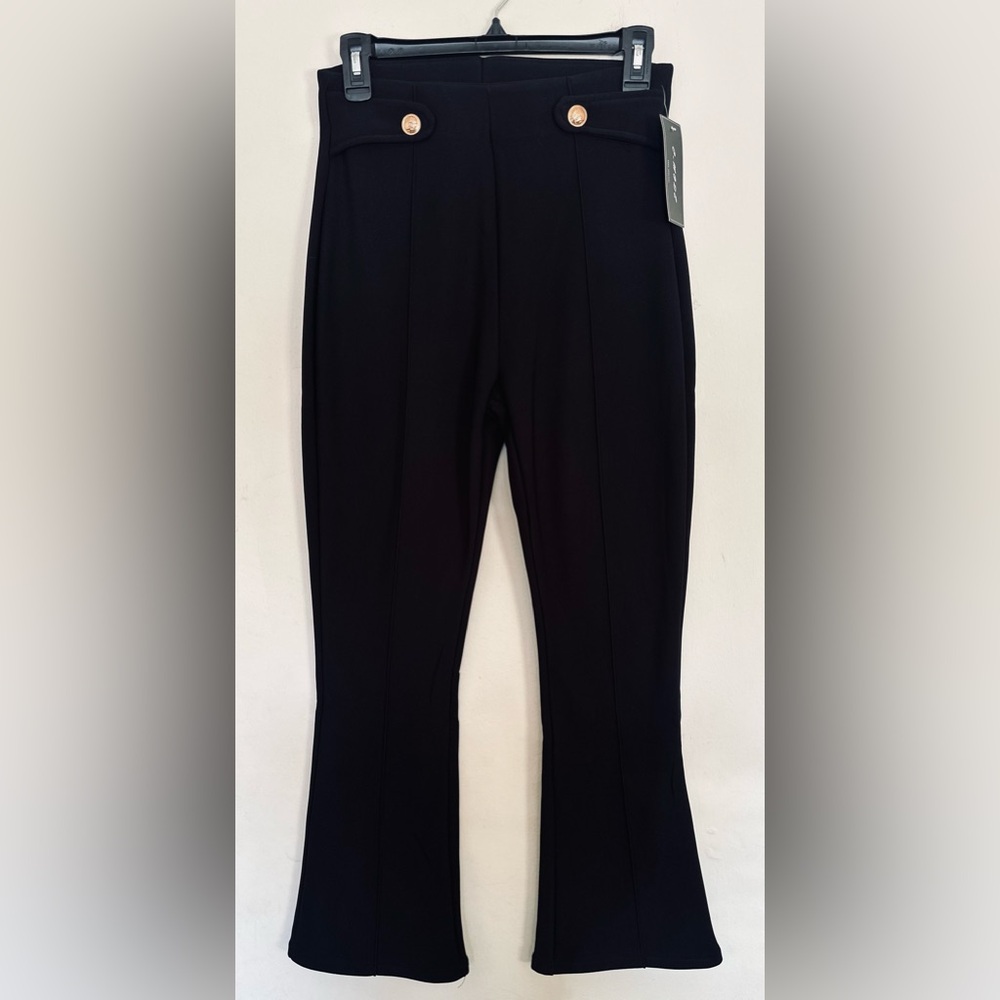 C-Mode Black Flared Pants Leggings Women’s Sz Medium Warm Inside